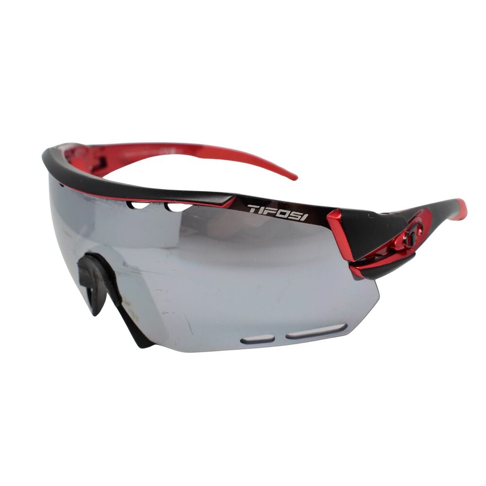 Tifosi Optics Alliant Red/Black Wrap Sunglasses - FAIR CONDITION - READ